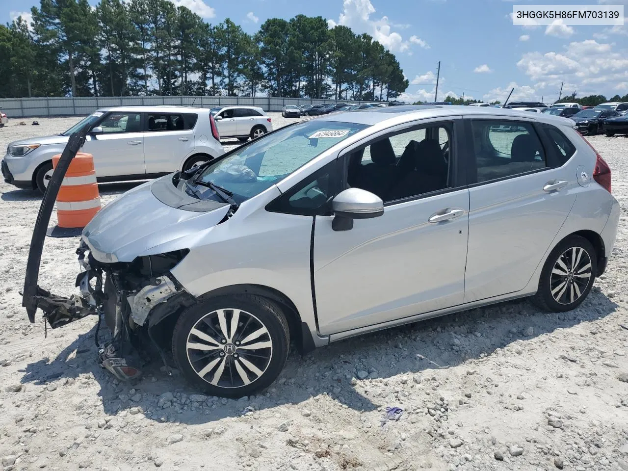 2015 Honda Fit Ex VIN: 3HGGK5H86FM703139 Lot: 62949864