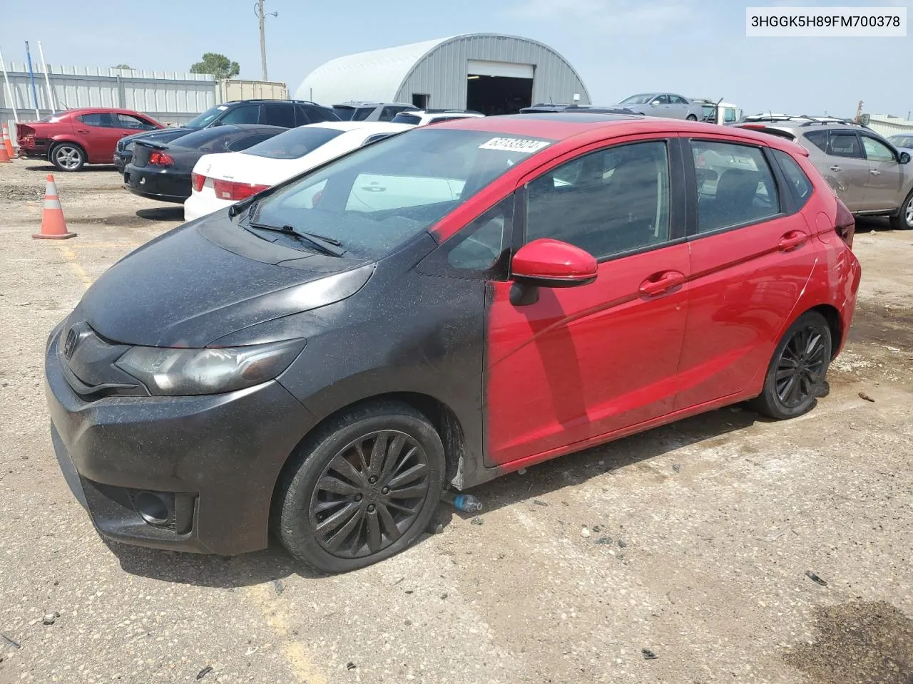 2015 Honda Fit Ex VIN: 3HGGK5H89FM700378 Lot: 63133924