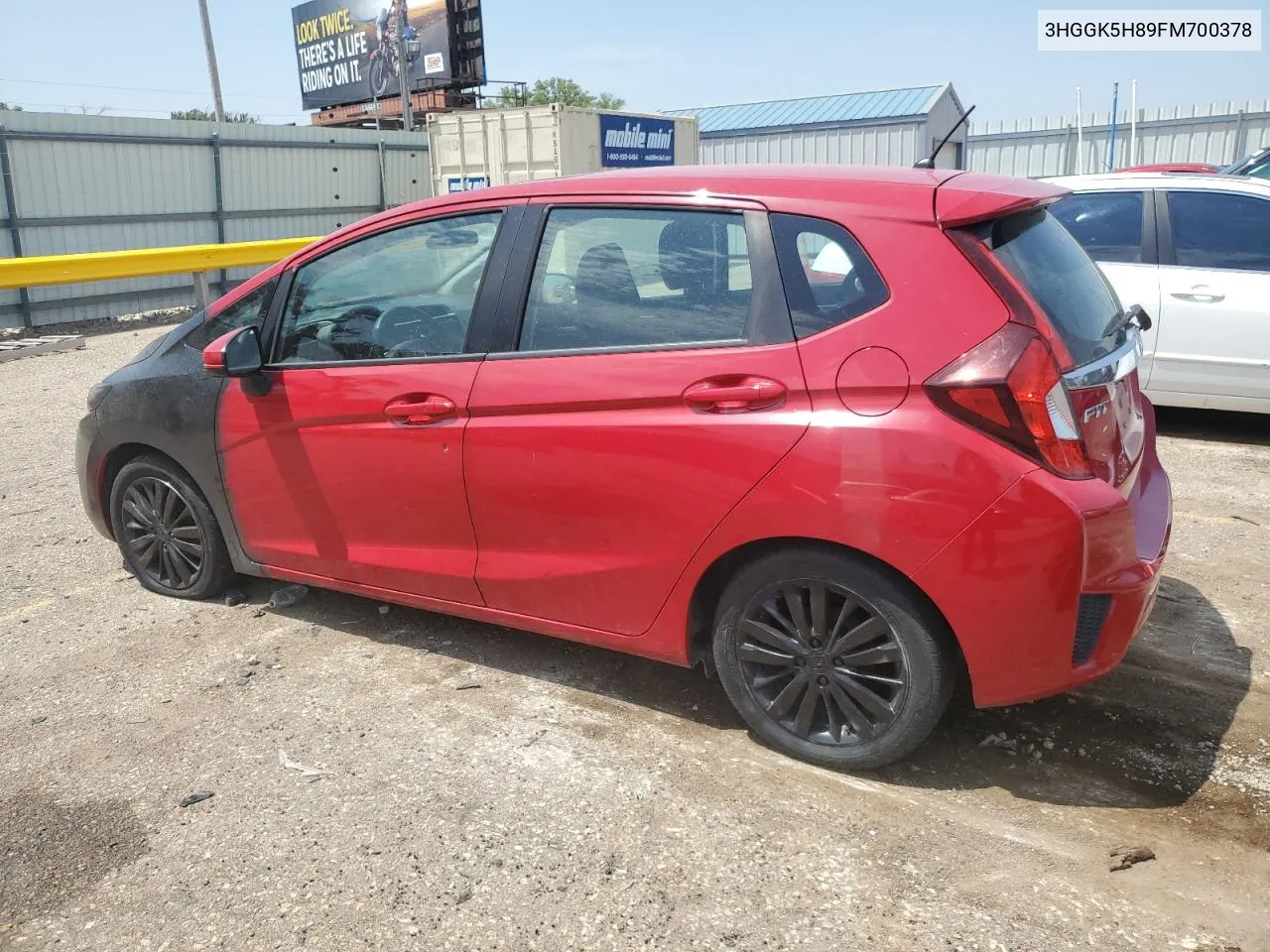 2015 Honda Fit Ex VIN: 3HGGK5H89FM700378 Lot: 63133924