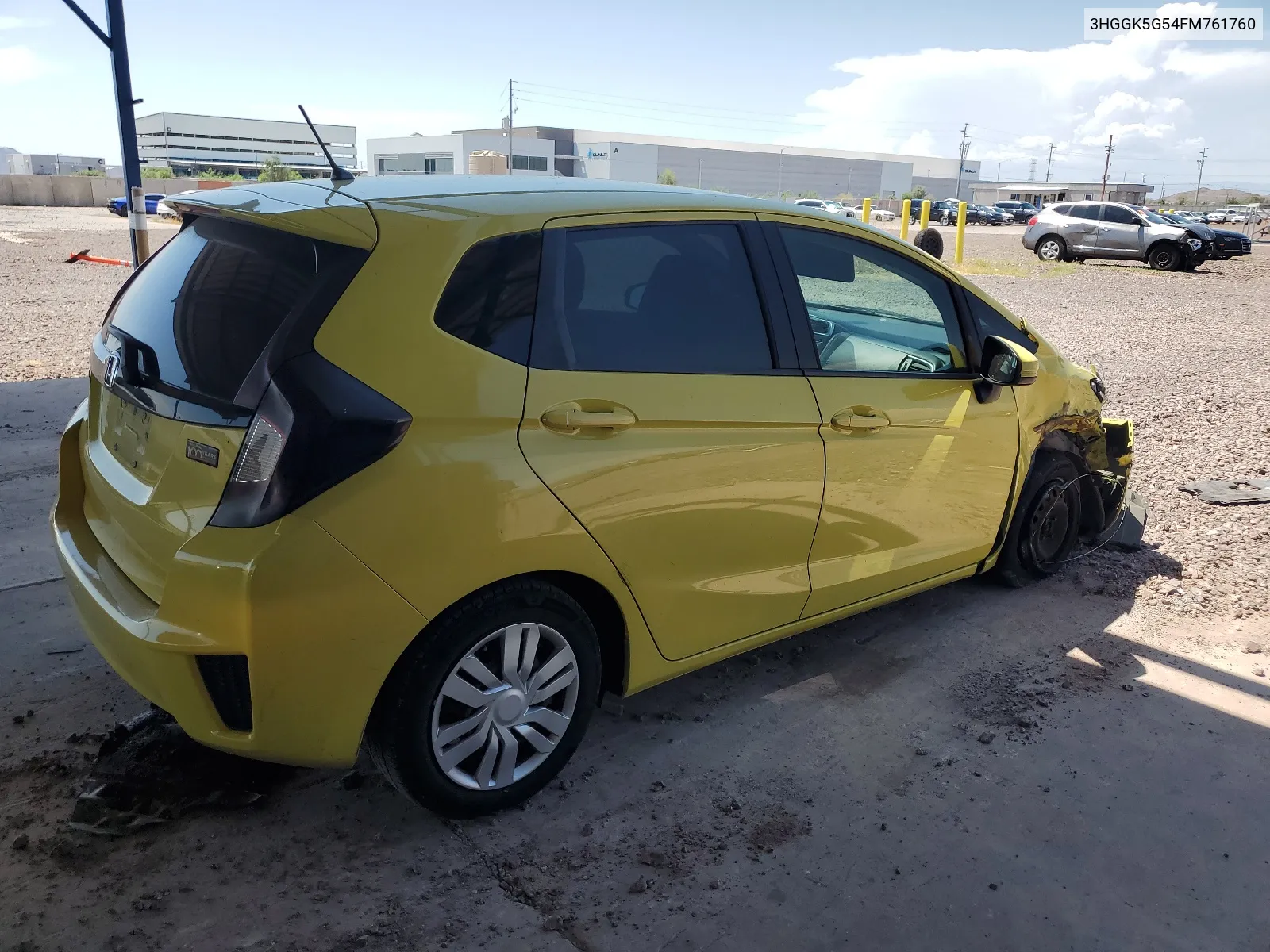 2015 Honda Fit Lx VIN: 3HGGK5G54FM761760 Lot: 63255284