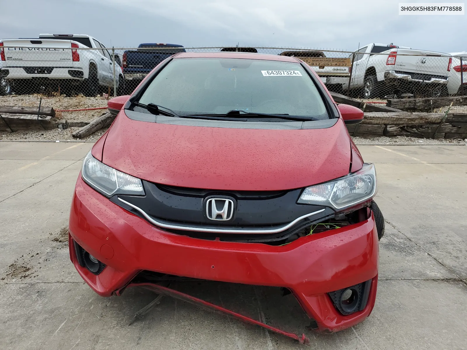 3HGGK5H83FM778588 2015 Honda Fit Ex