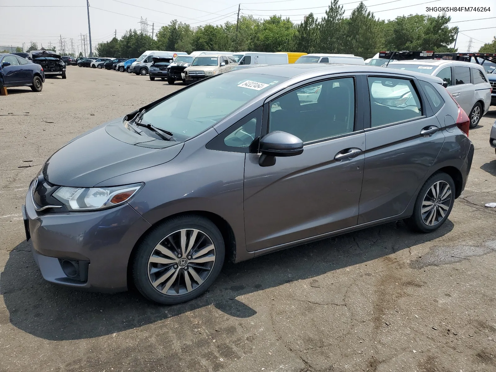 2015 Honda Fit Ex VIN: 3HGGK5H84FM746264 Lot: 64322464