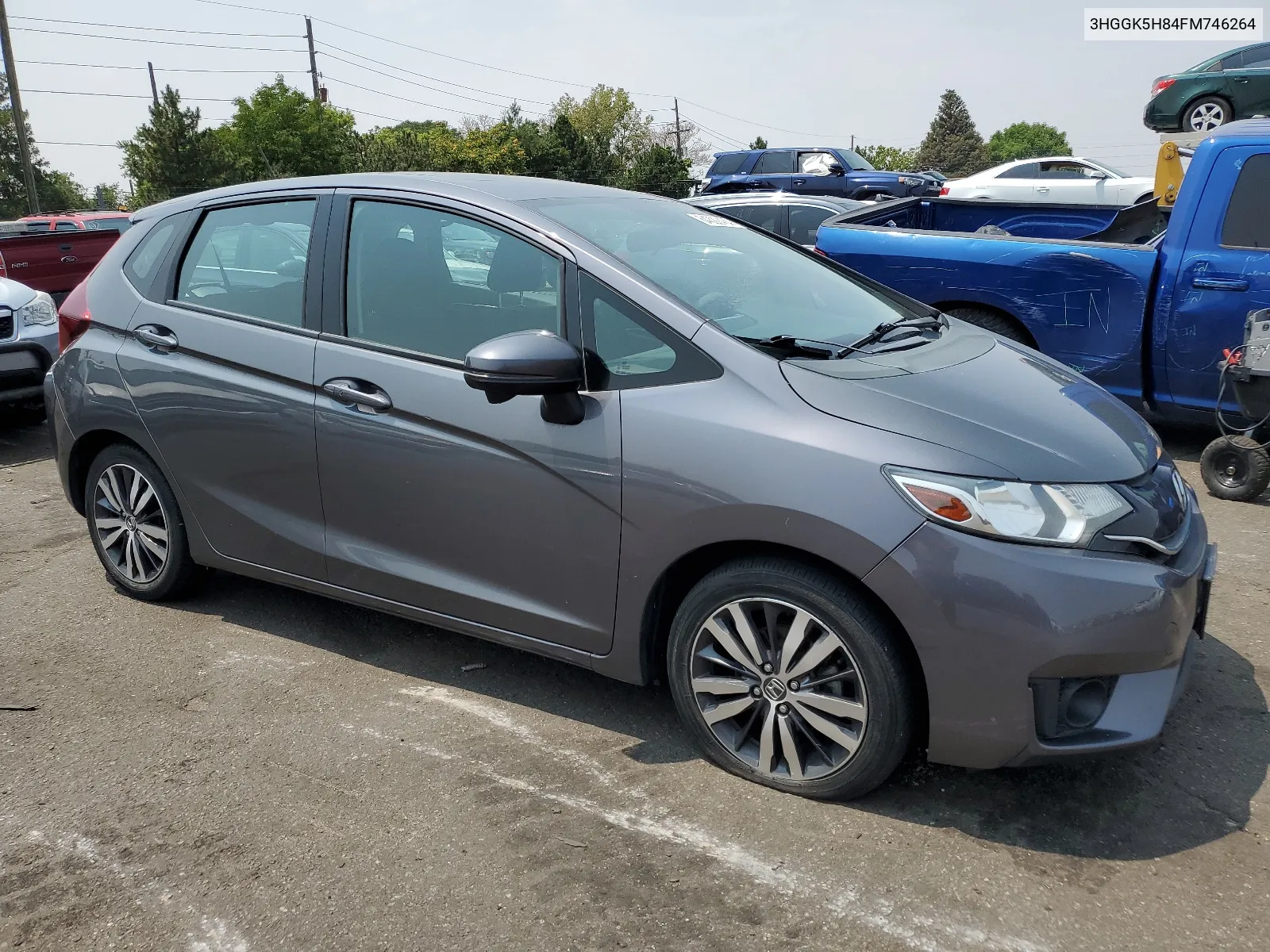 2015 Honda Fit Ex VIN: 3HGGK5H84FM746264 Lot: 64322464