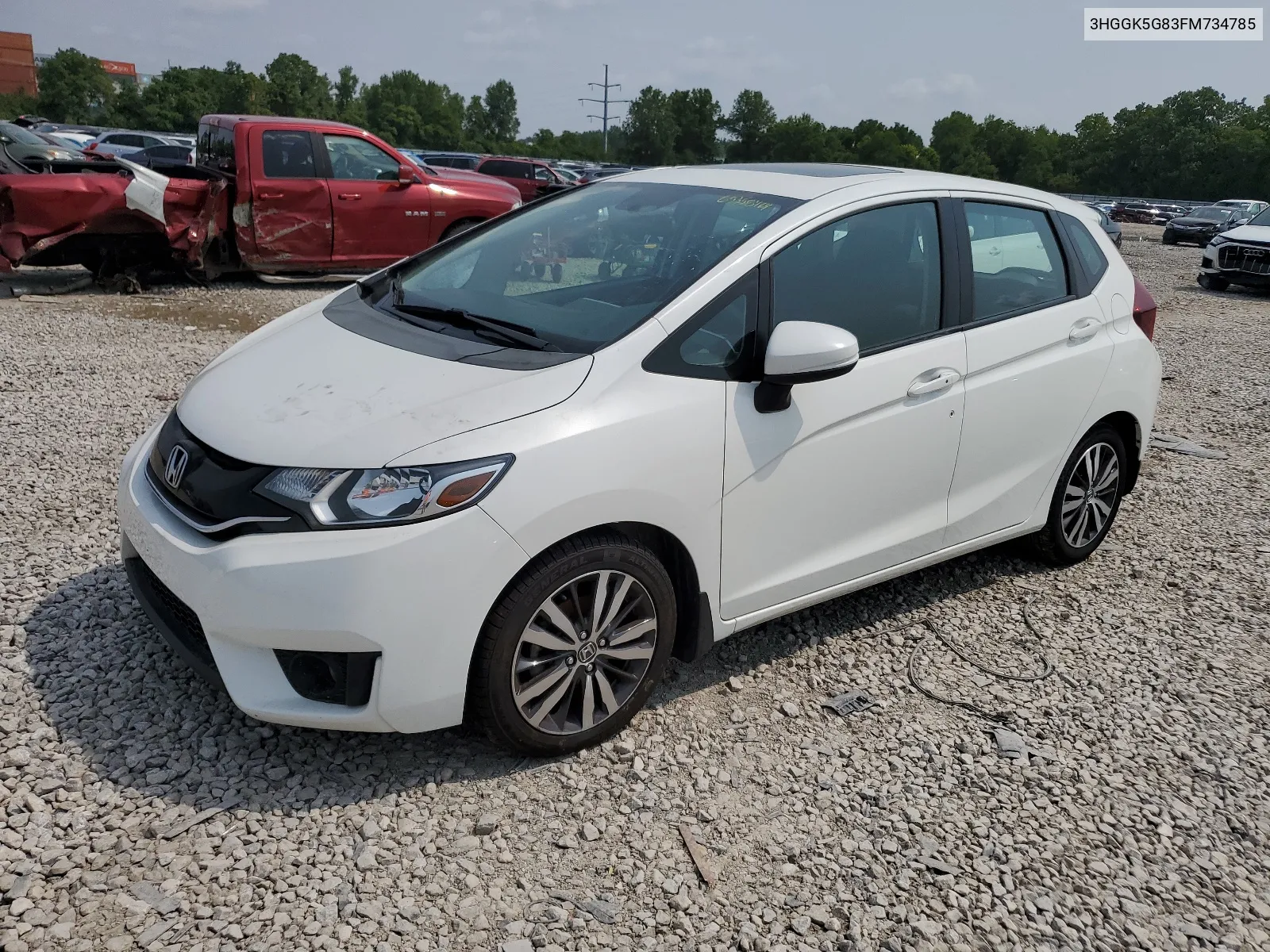 2015 Honda Fit Ex VIN: 3HGGK5G83FM734785 Lot: 65358464