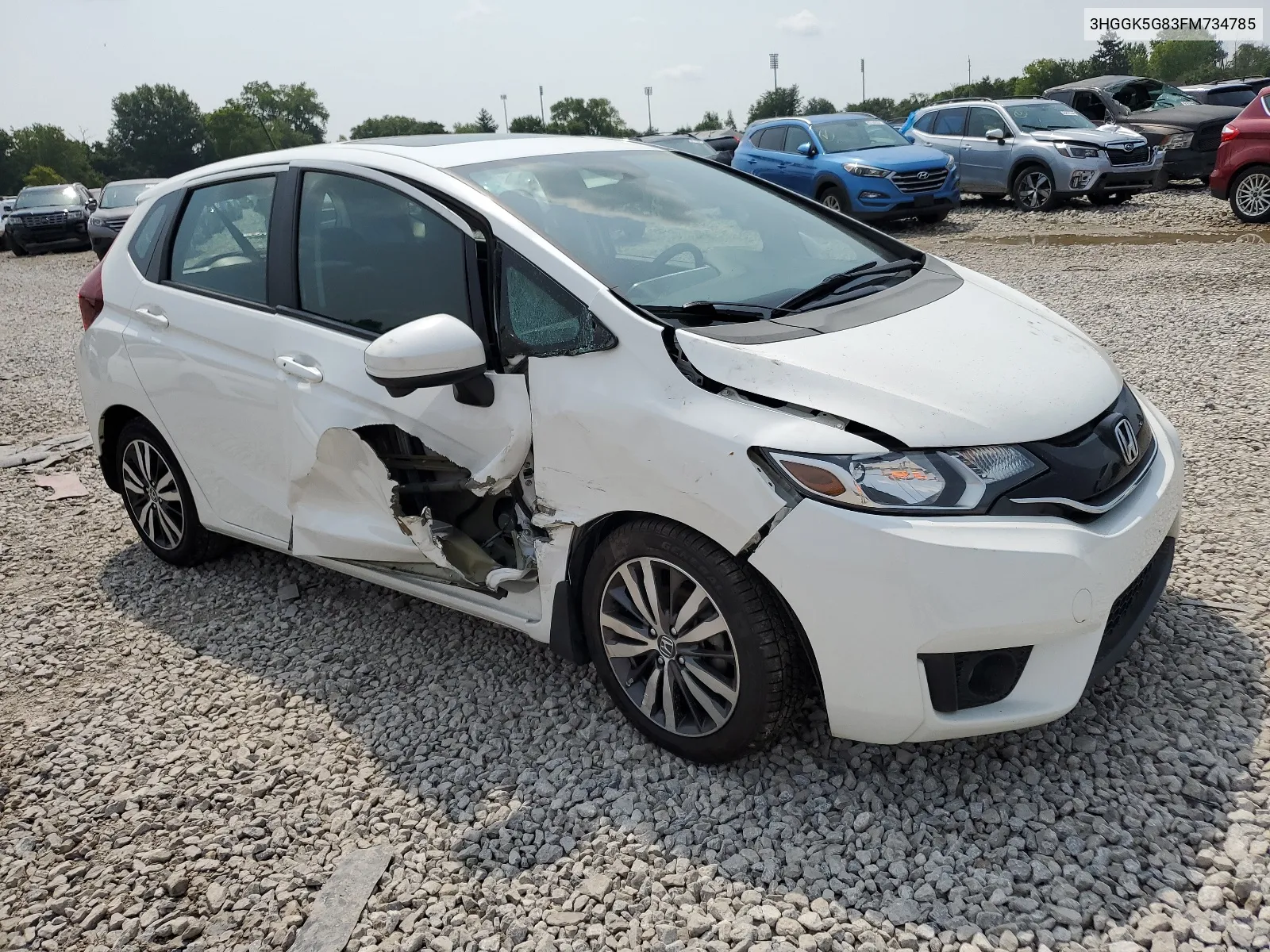 2015 Honda Fit Ex VIN: 3HGGK5G83FM734785 Lot: 65358464