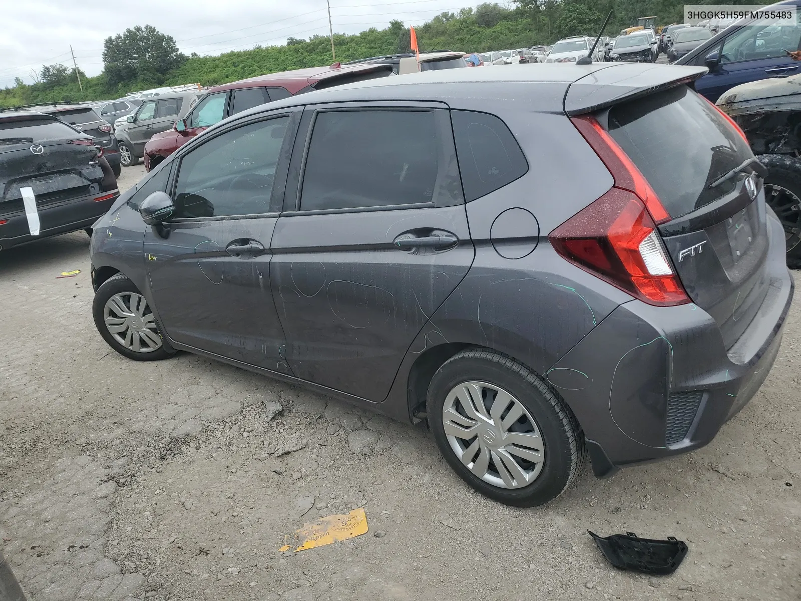 3HGGK5H59FM755483 2015 Honda Fit Lx