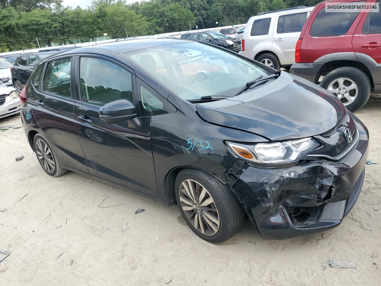 3HGGK5H85FM703746 2015 Honda Fit Ex