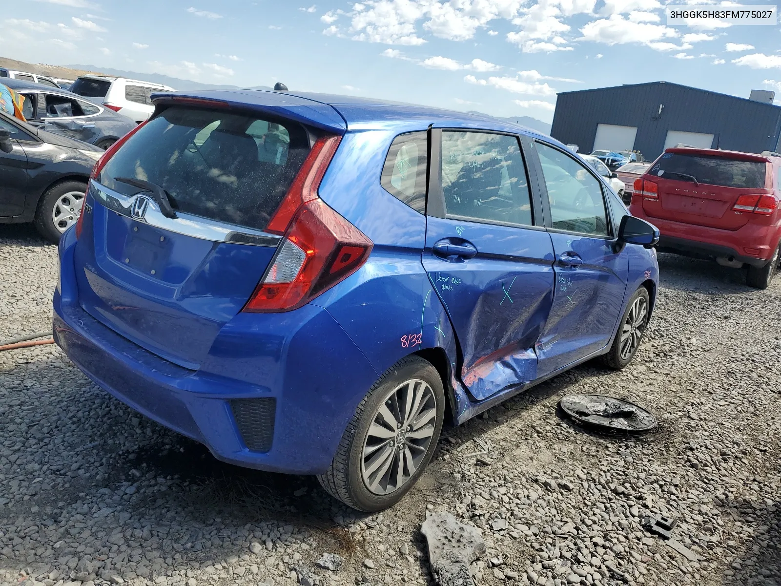 2015 Honda Fit Ex VIN: 3HGGK5H83FM775027 Lot: 66188334