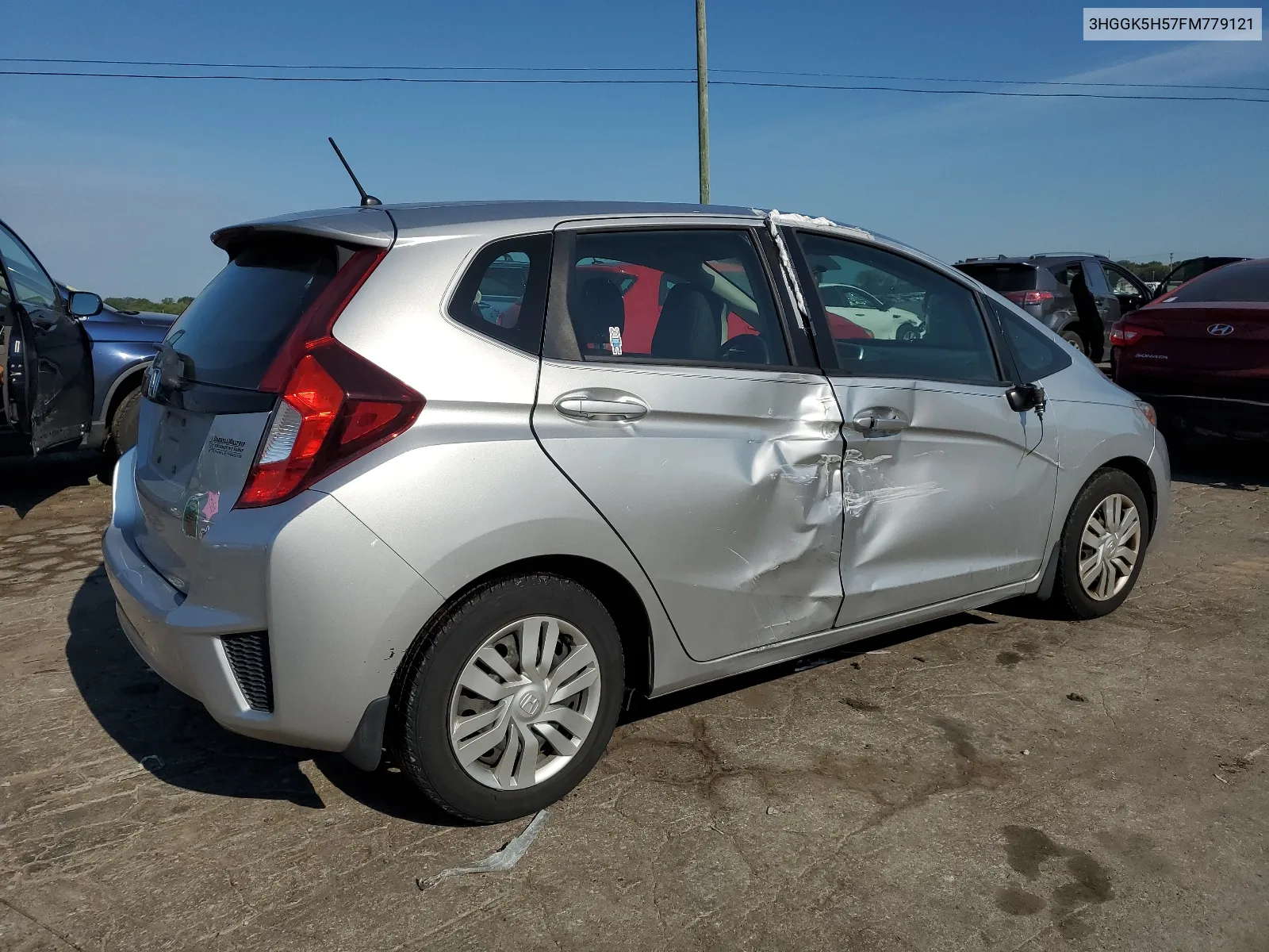 2015 Honda Fit Lx VIN: 3HGGK5H57FM779121 Lot: 67060654