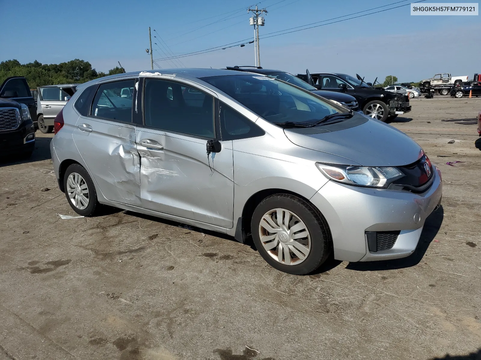 2015 Honda Fit Lx VIN: 3HGGK5H57FM779121 Lot: 67060654