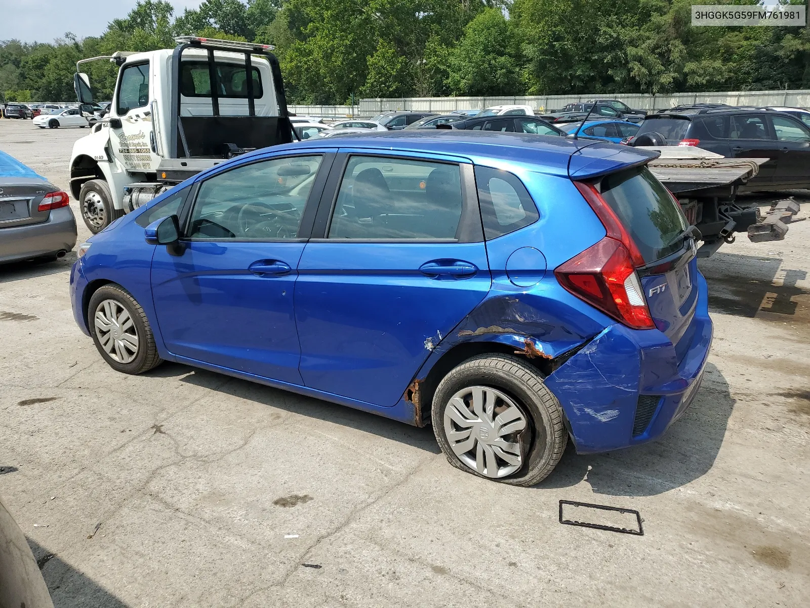 2015 Honda Fit Lx VIN: 3HGGK5G59FM761981 Lot: 67274084