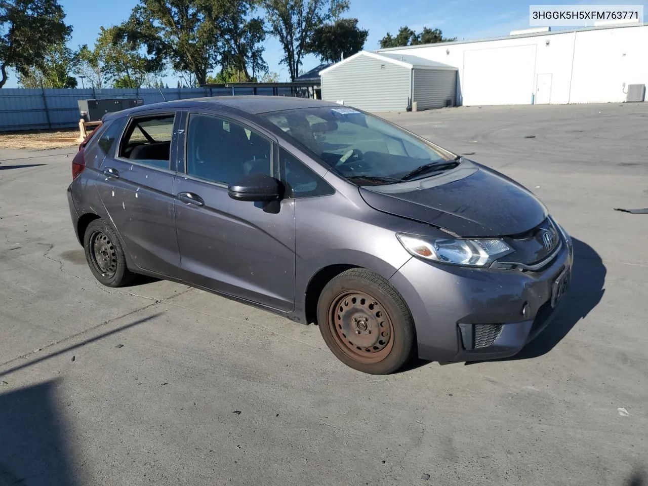 2015 Honda Fit Lx VIN: 3HGGK5H5XFM763771 Lot: 67401394