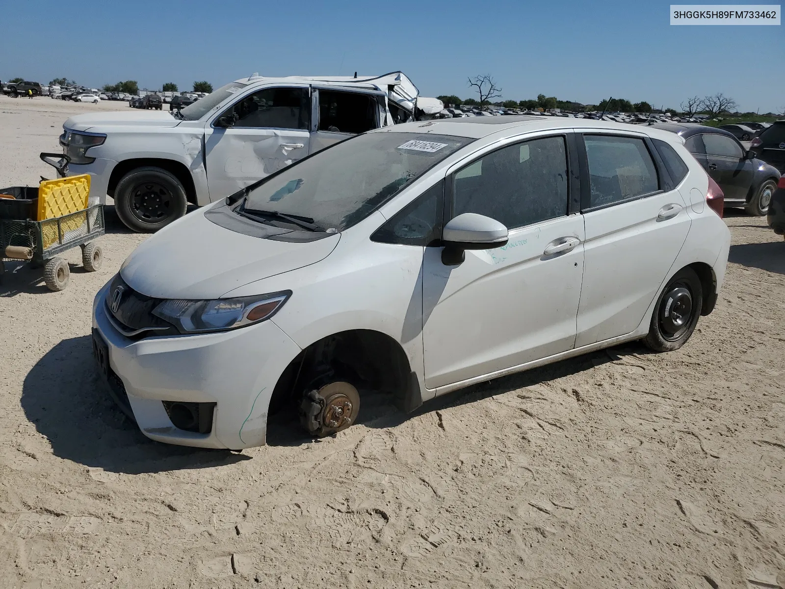 2015 Honda Fit Ex VIN: 3HGGK5H89FM733462 Lot: 68416294