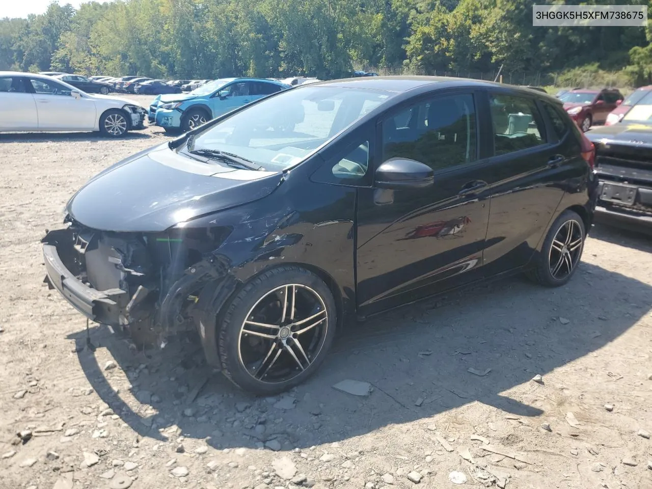 3HGGK5H5XFM738675 2015 Honda Fit Lx