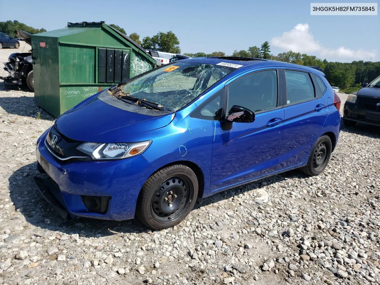 2015 Honda Fit Ex VIN: 3HGGK5H82FM735845 Lot: 69095224