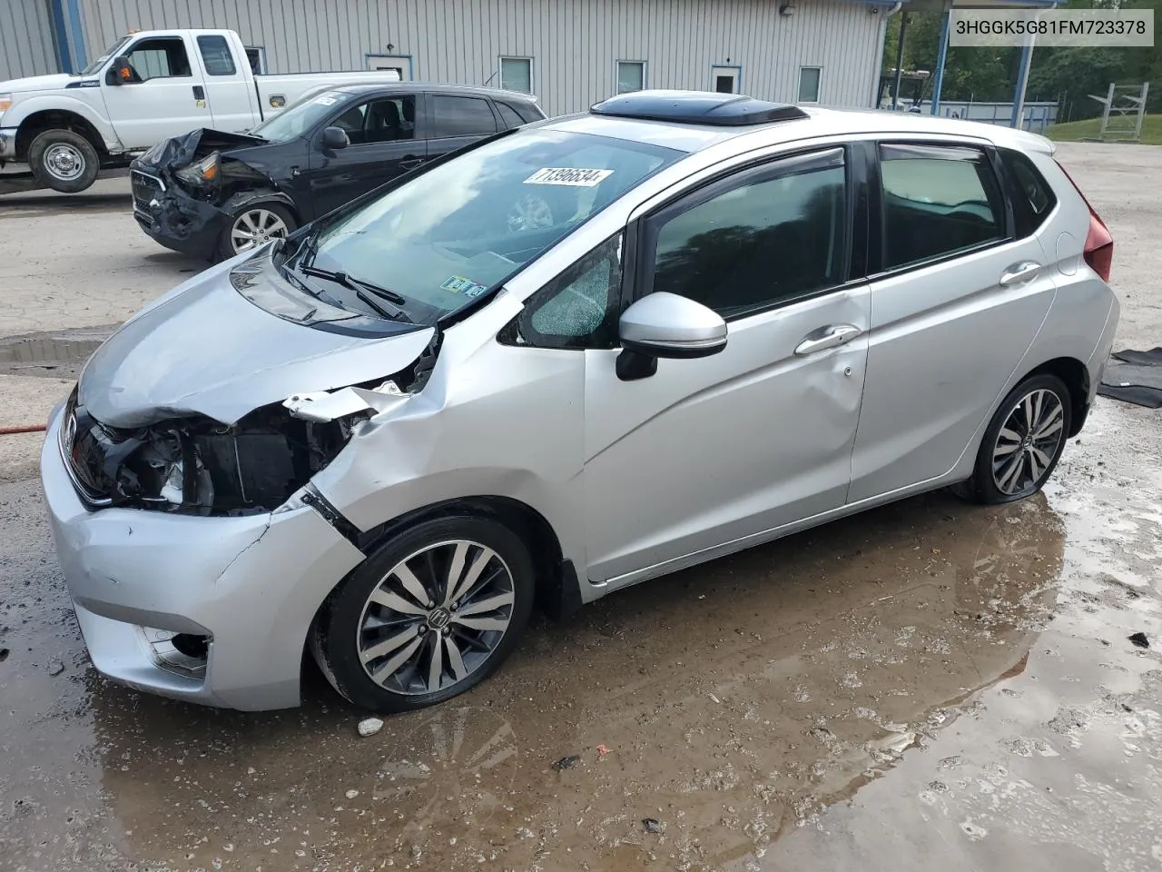 2015 Honda Fit Ex VIN: 3HGGK5G81FM723378 Lot: 71396634