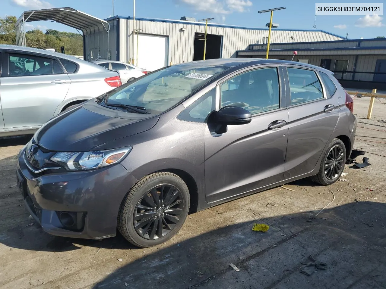 2015 Honda Fit Ex VIN: 3HGGK5H83FM704121 Lot: 71706694