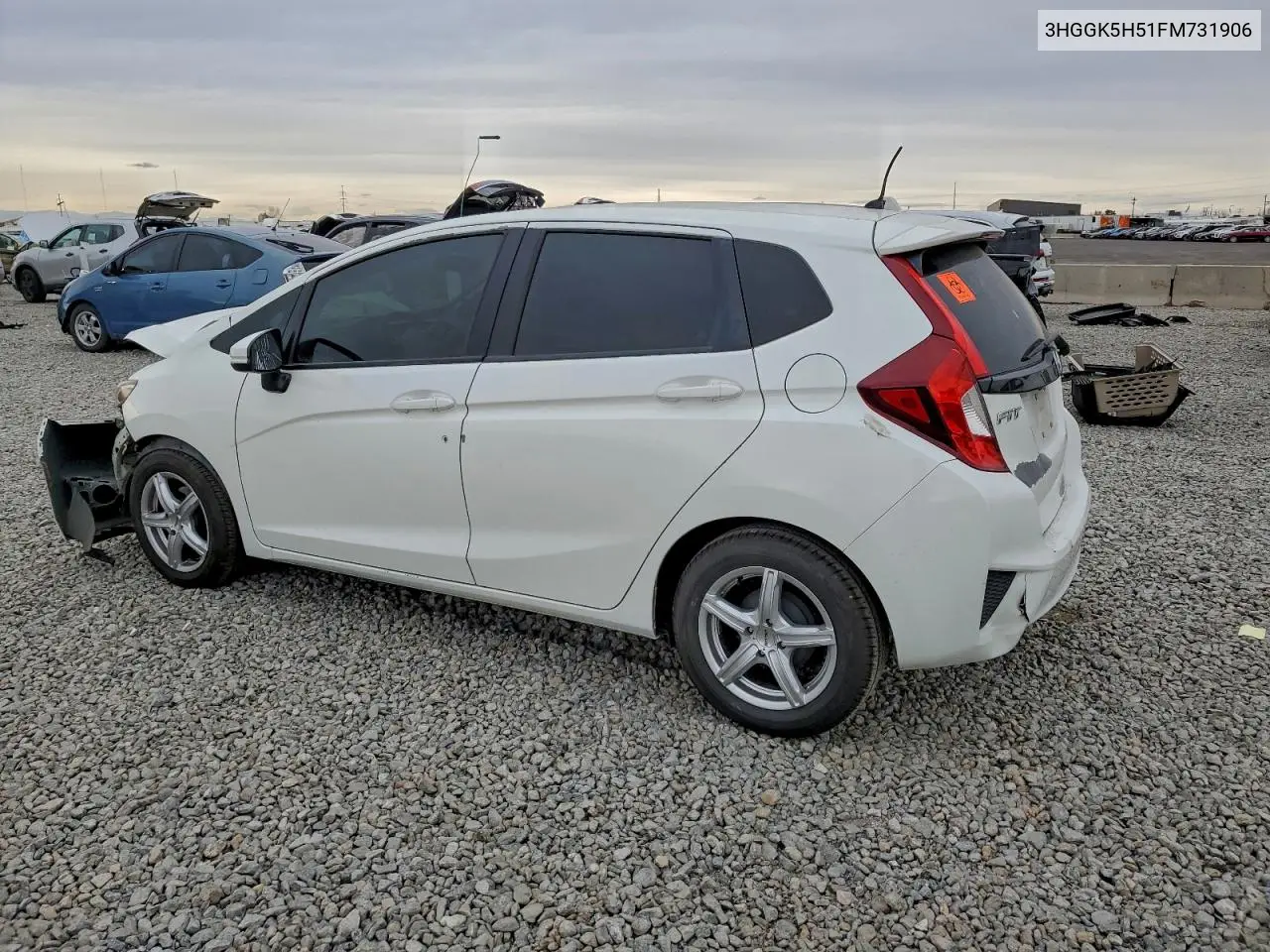 3HGGK5H51FM731906 2015 Honda Fit Lx