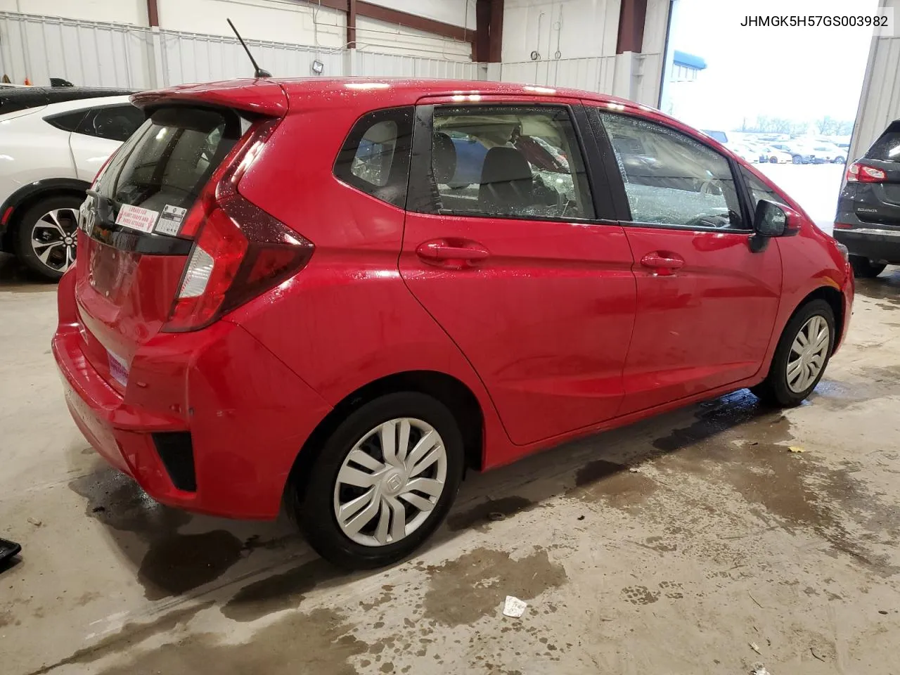 JHMGK5H57GS003982 2016 Honda Fit Lx