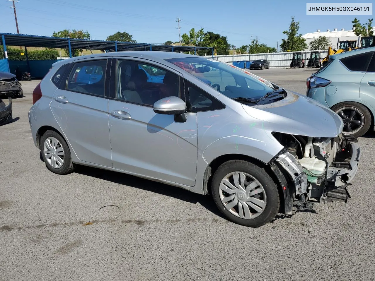 2016 Honda Fit Lx VIN: JHMGK5H50GX046191 Lot: 53065204