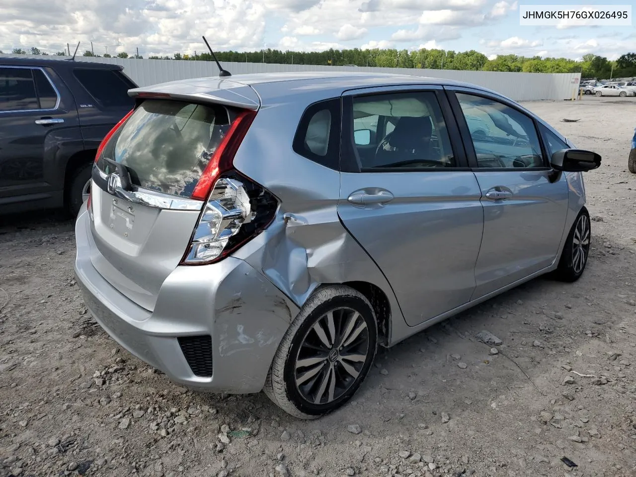 2016 Honda Fit Ex VIN: JHMGK5H76GX026495 Lot: 53372234