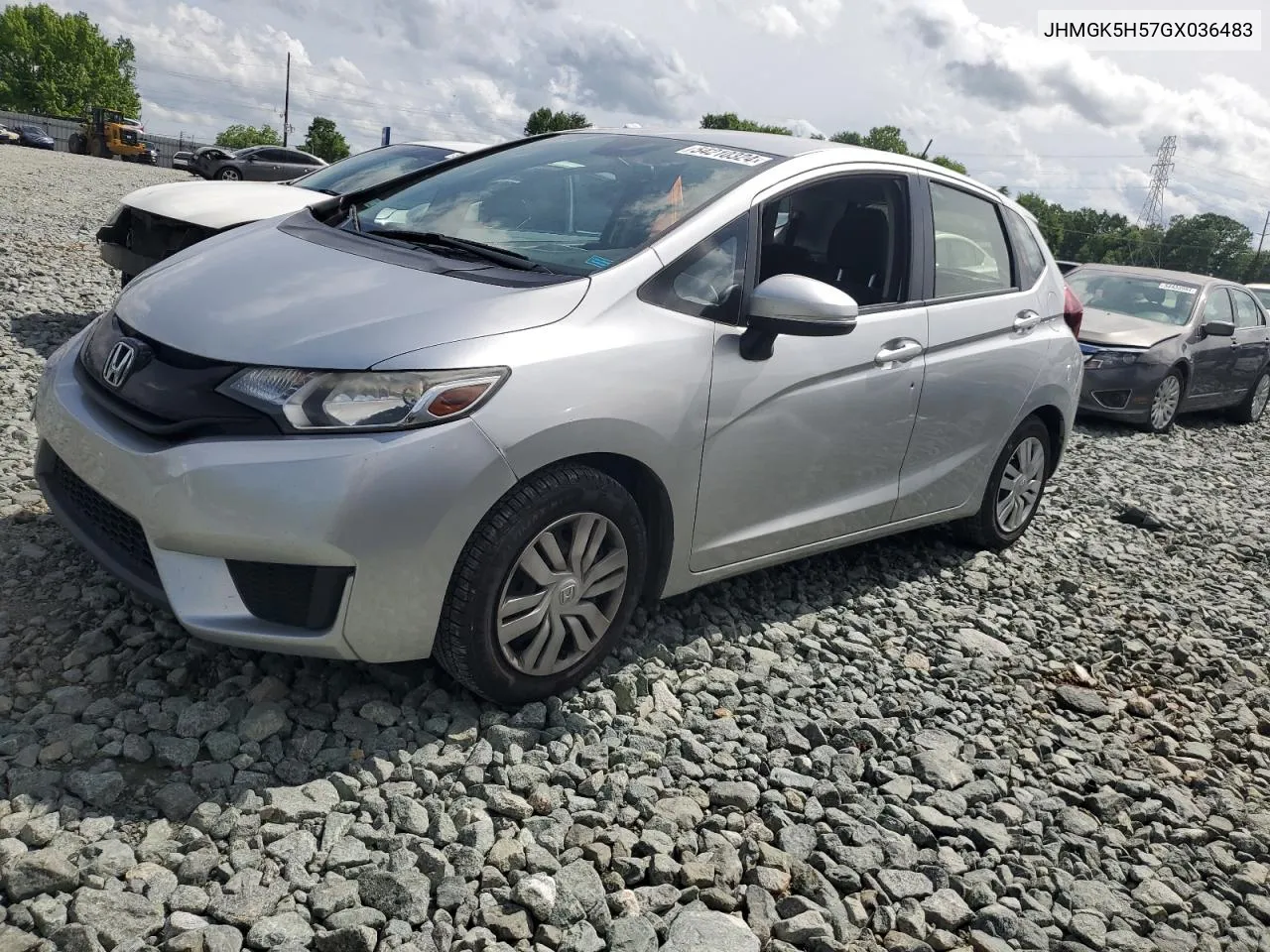 2016 Honda Fit Lx VIN: JHMGK5H57GX036483 Lot: 54210324