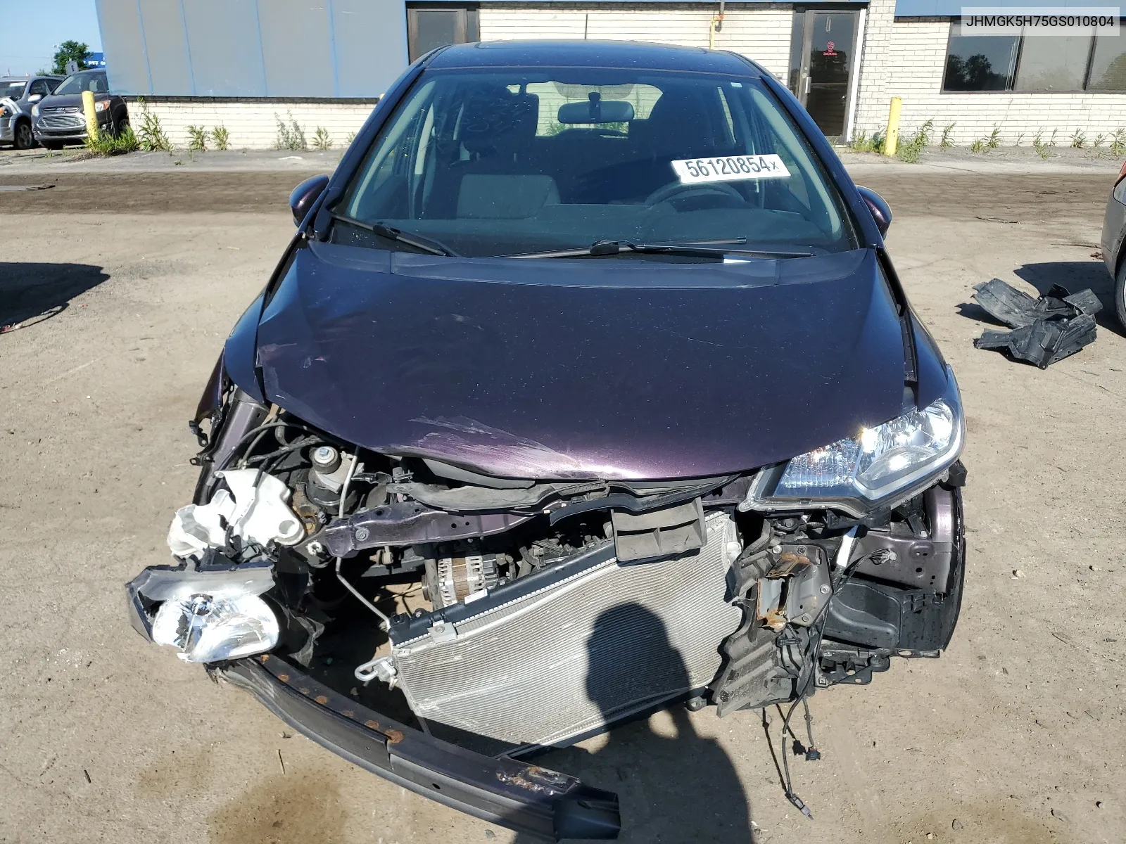 2016 Honda Fit Ex VIN: JHMGK5H75GS010804 Lot: 56120854