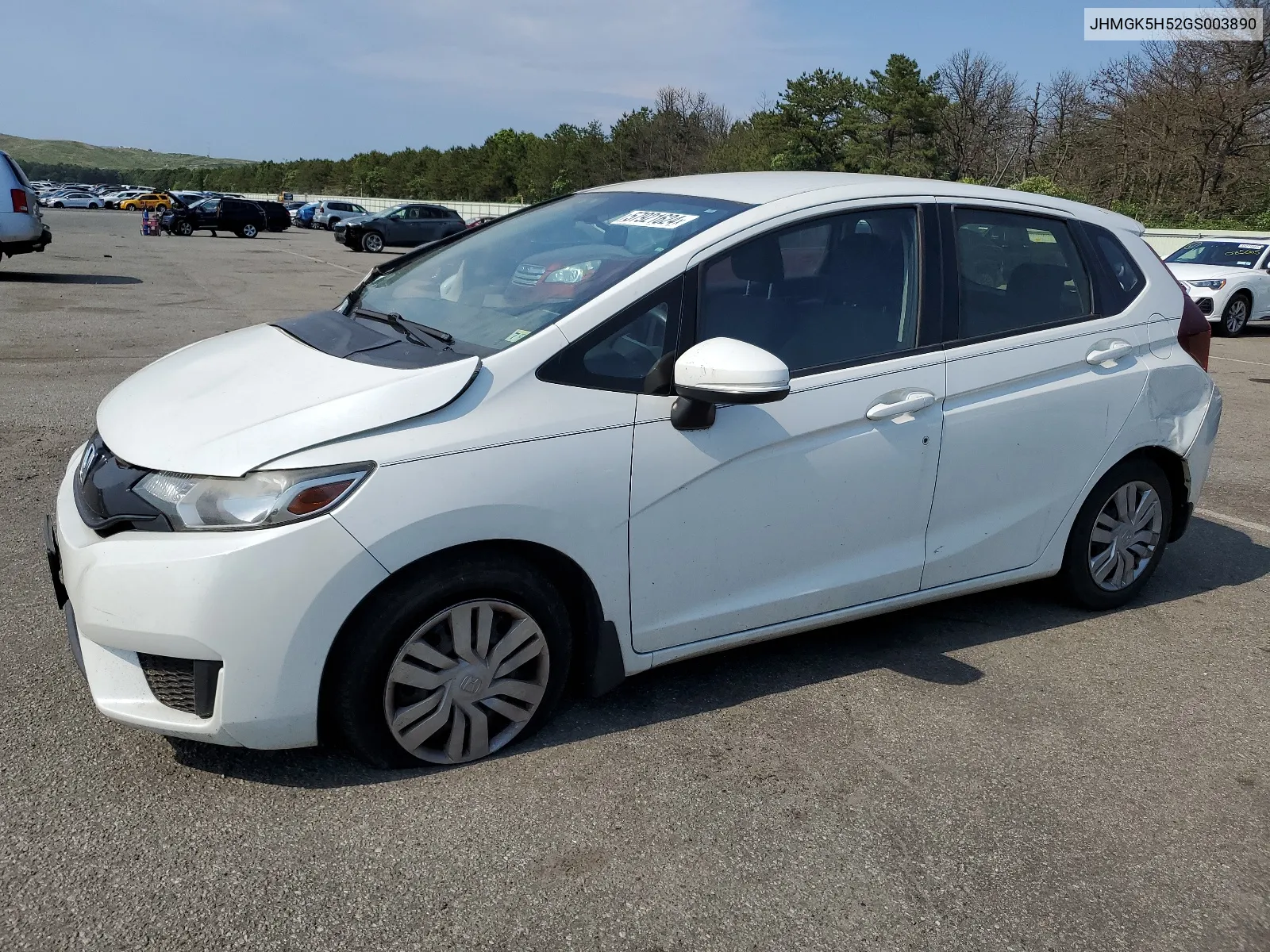 2016 Honda Fit Lx VIN: JHMGK5H52GS003890 Lot: 57921624