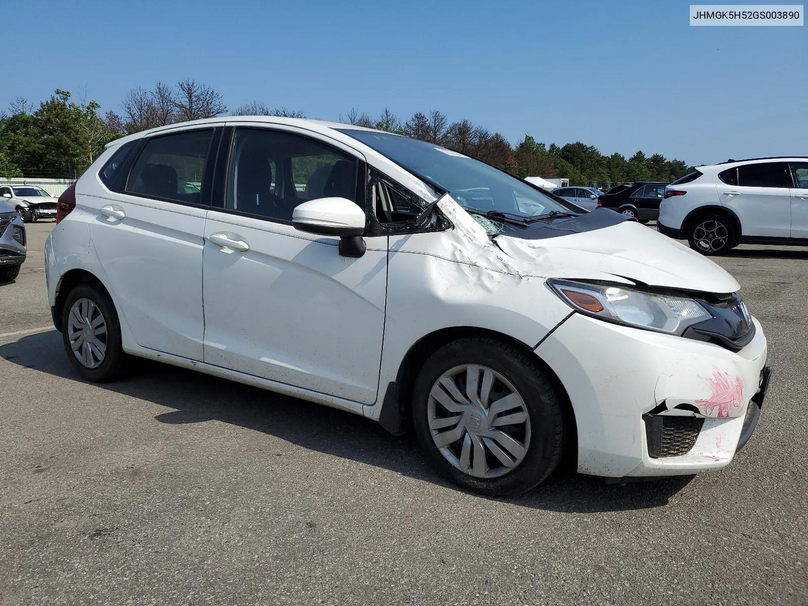 JHMGK5H52GS003890 2016 Honda Fit Lx