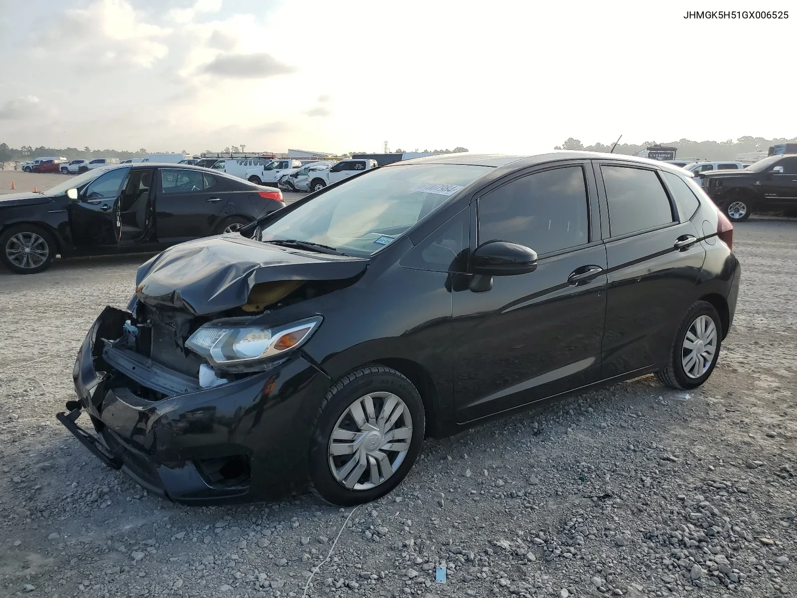 JHMGK5H51GX006525 2016 Honda Fit Lx