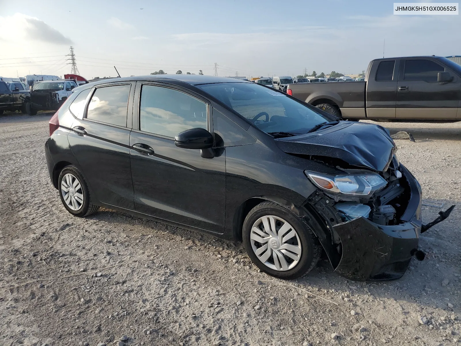 JHMGK5H51GX006525 2016 Honda Fit Lx