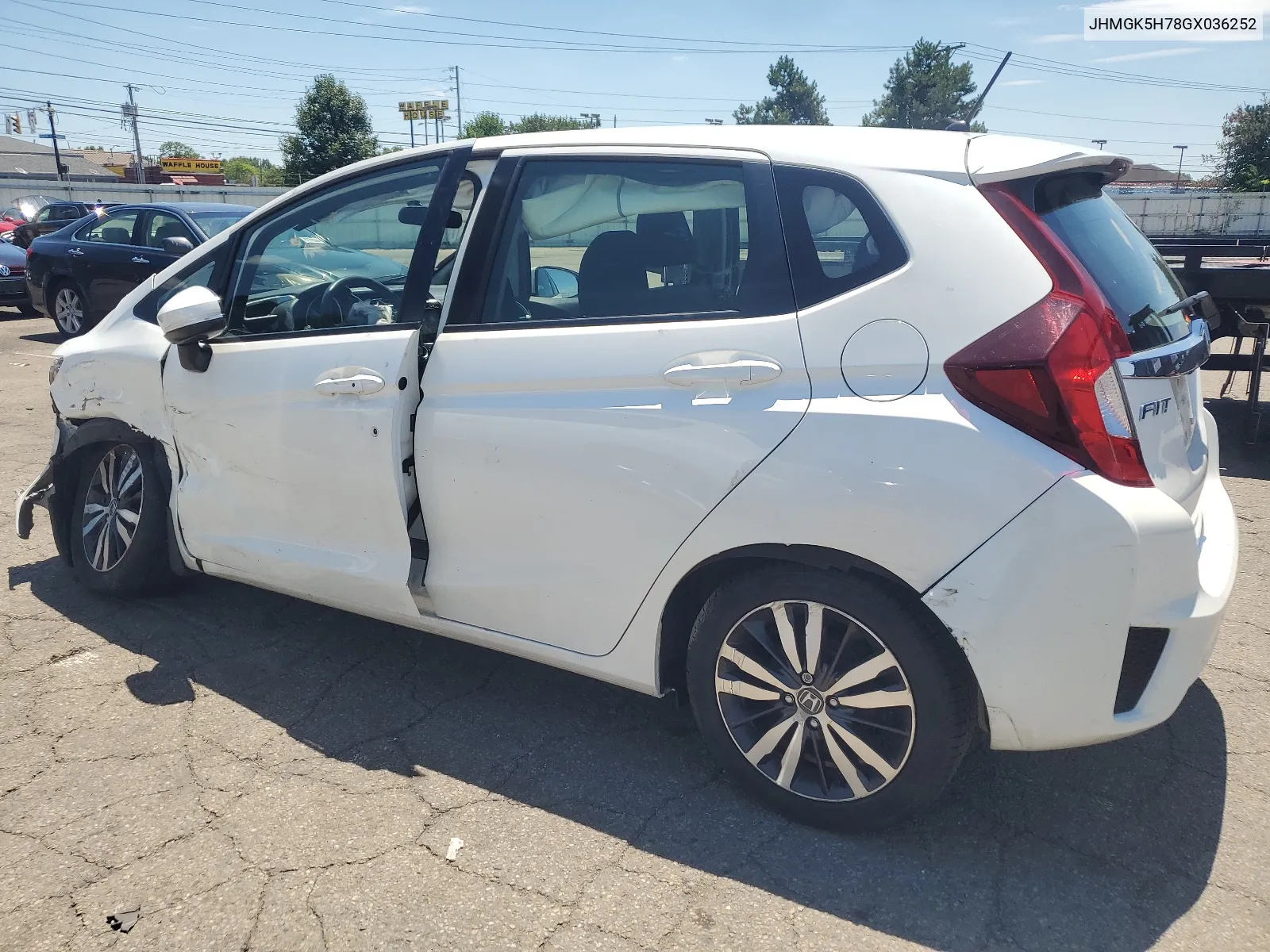 2016 Honda Fit Ex VIN: JHMGK5H78GX036252 Lot: 61121524