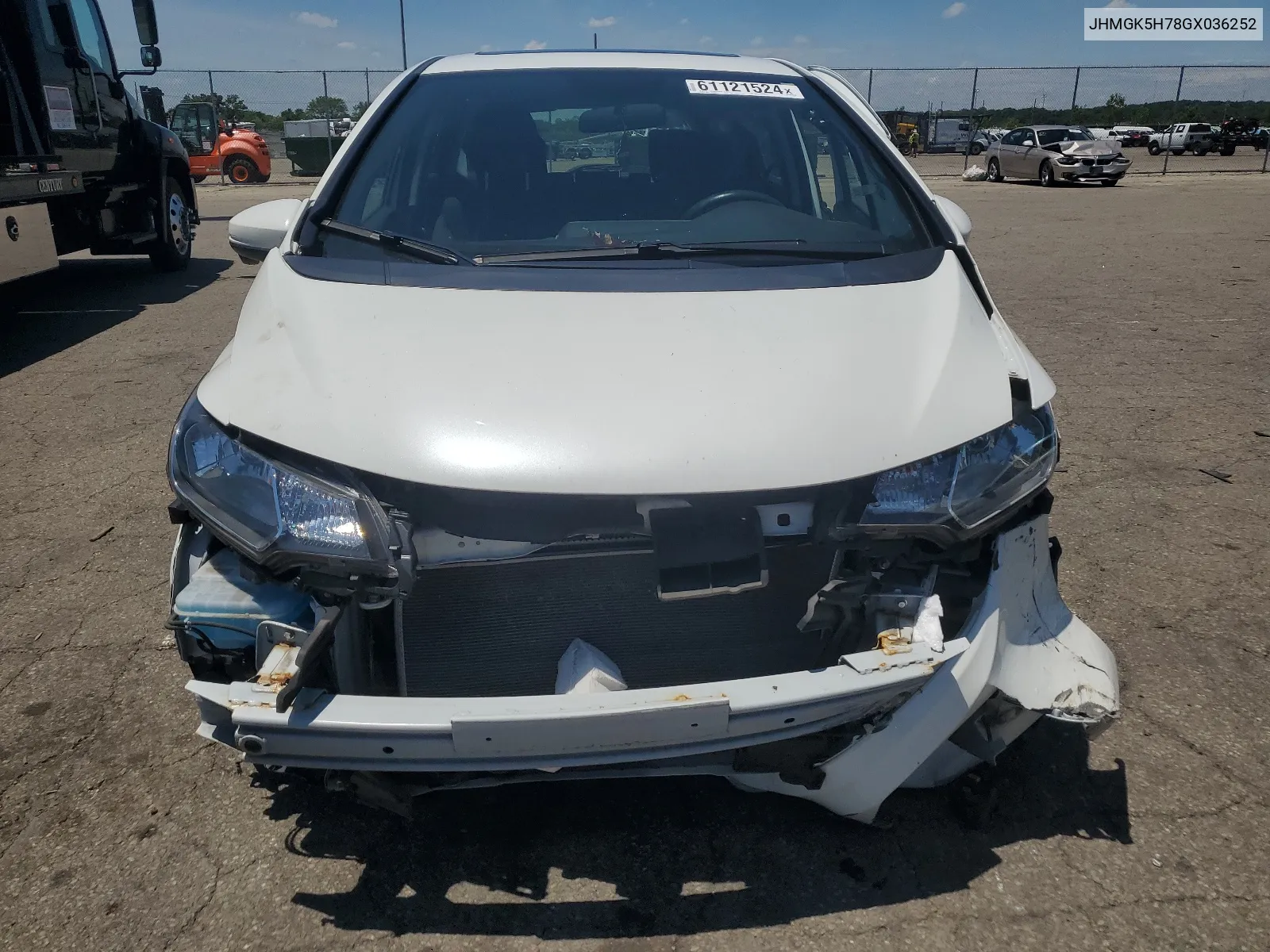 2016 Honda Fit Ex VIN: JHMGK5H78GX036252 Lot: 61121524