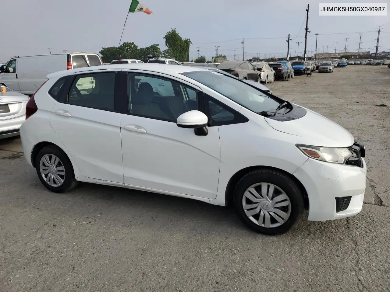 2016 Honda Fit Lx VIN: JHMGK5H50GX040987 Lot: 61334864