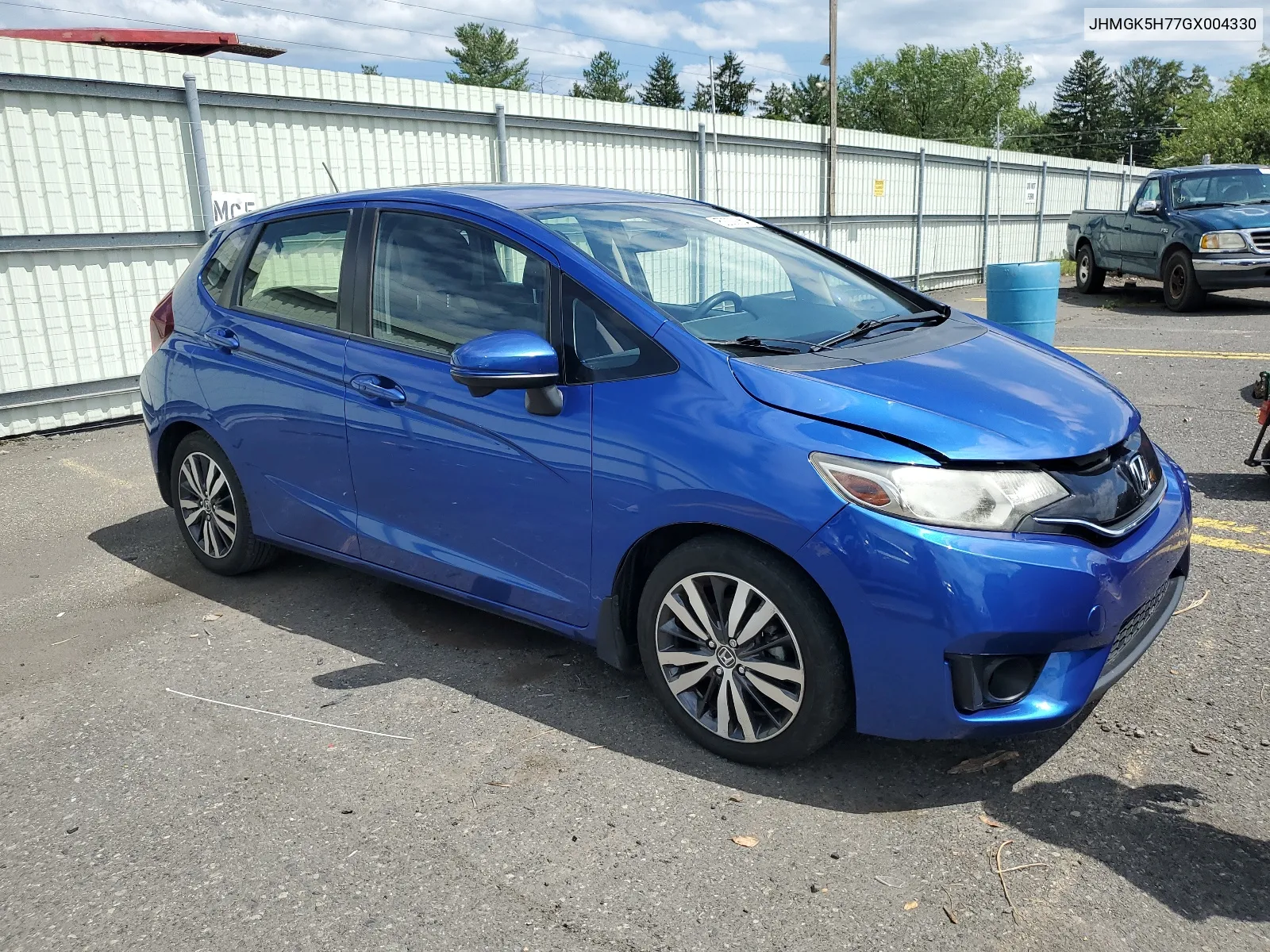 2016 Honda Fit Ex VIN: JHMGK5H77GX004330 Lot: 62009354