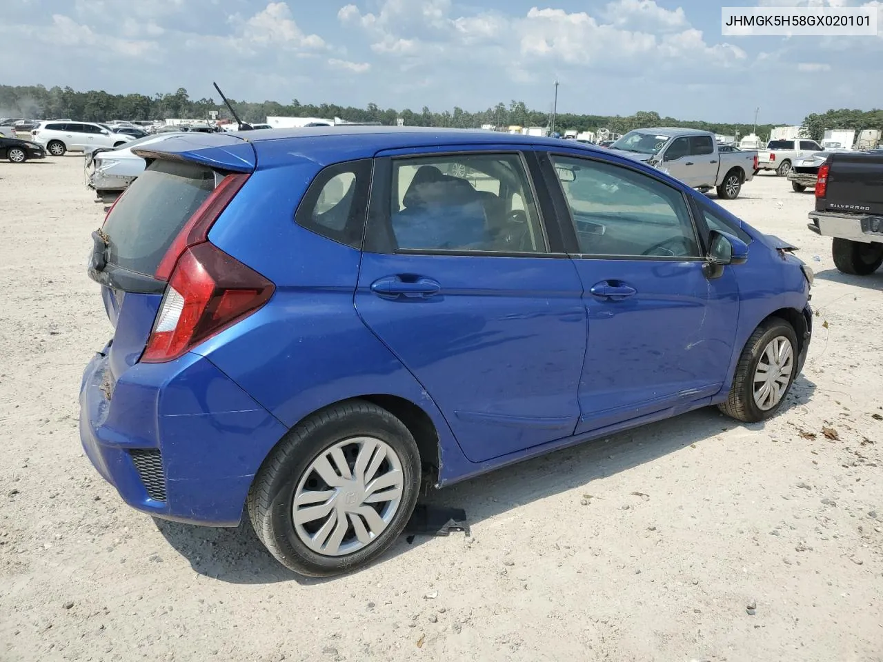 2016 Honda Fit Lx VIN: JHMGK5H58GX020101 Lot: 62104883