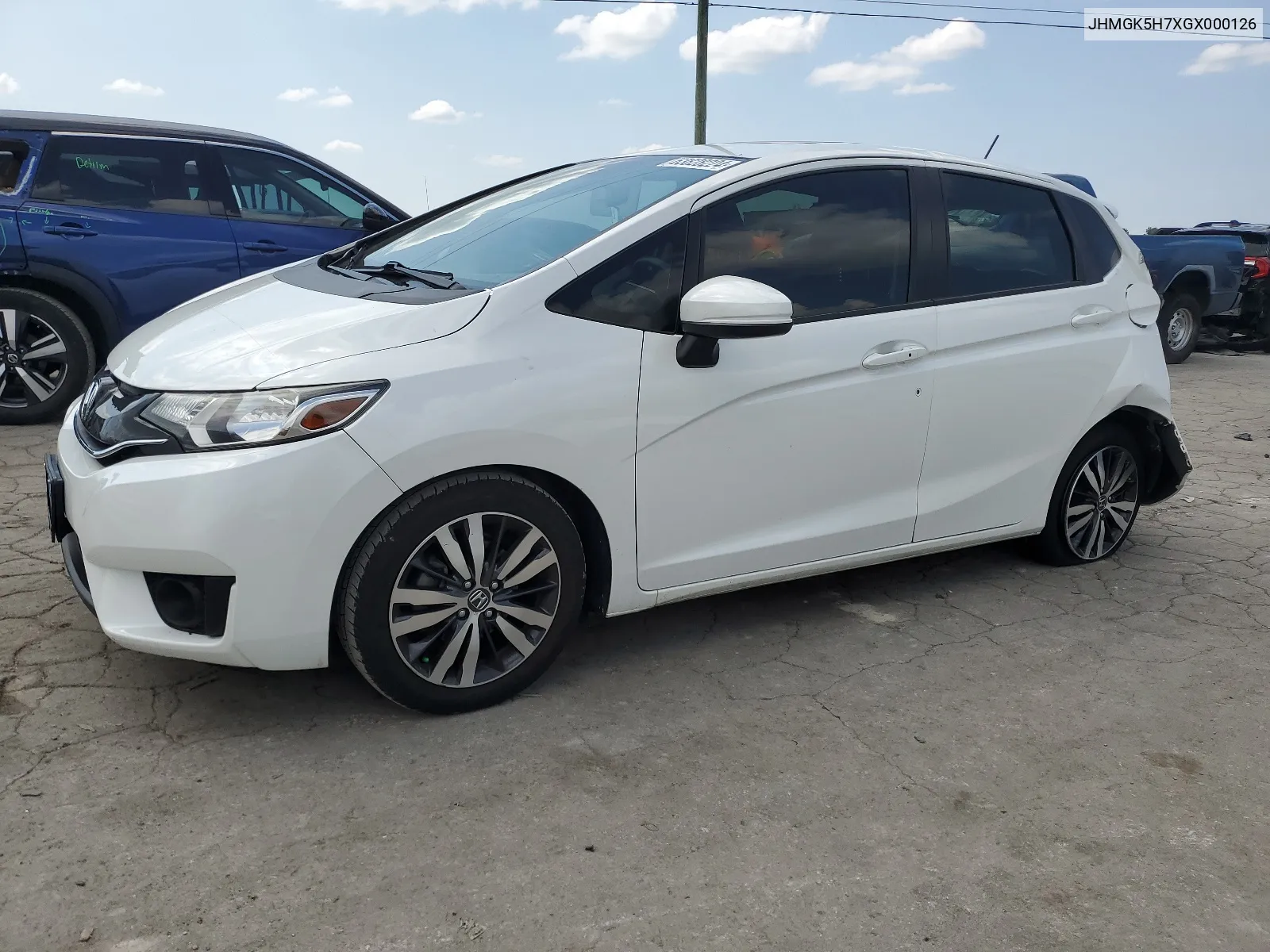 2016 Honda Fit Ex VIN: JHMGK5H7XGX000126 Lot: 63828224