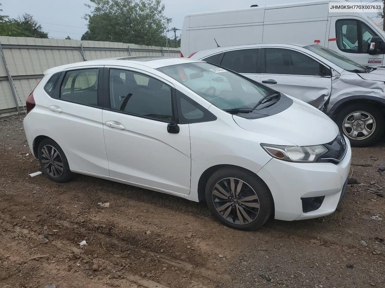 JHMGK5H77GX007633 2016 Honda Fit Ex