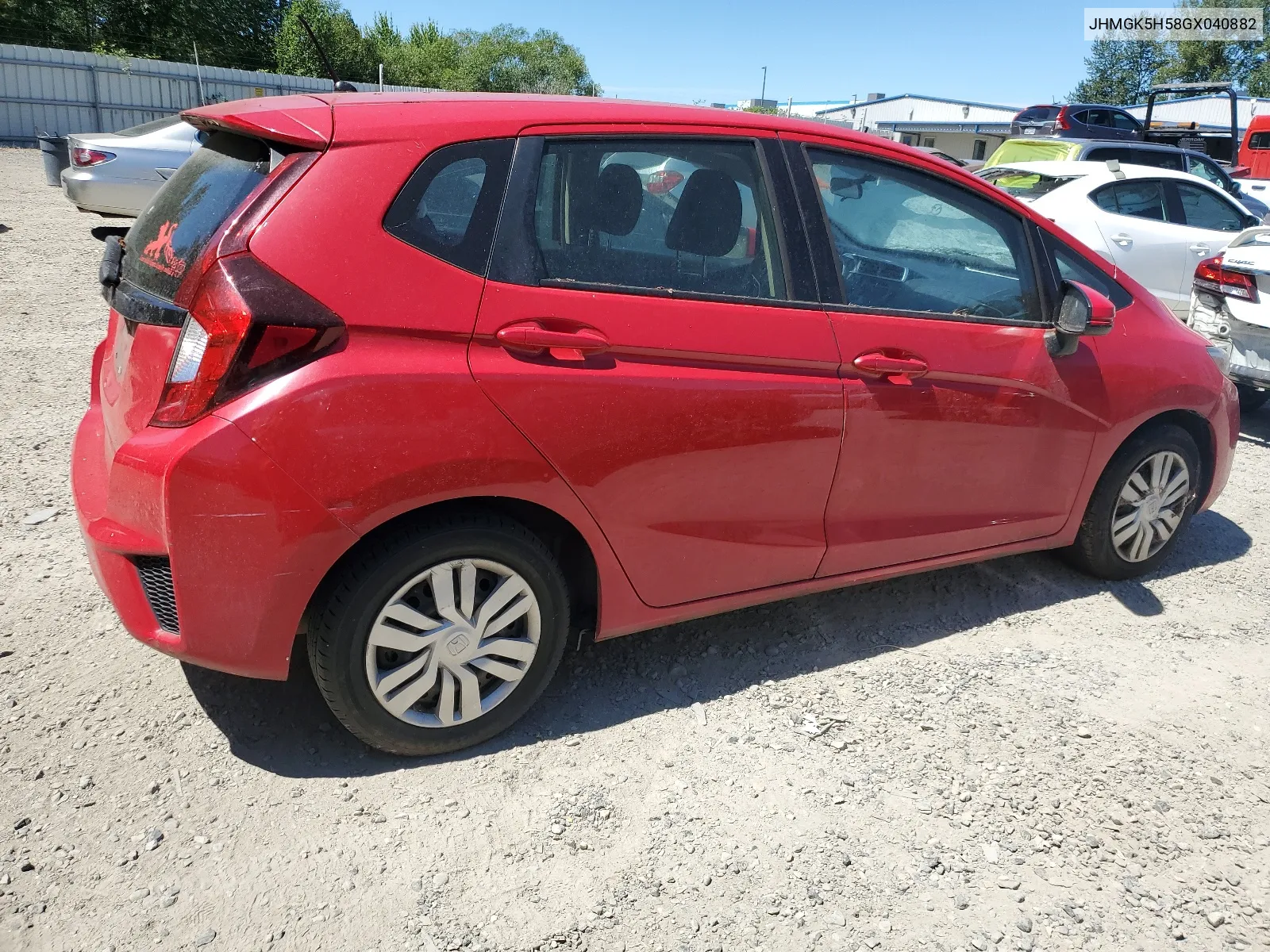 JHMGK5H58GX040882 2016 Honda Fit Lx