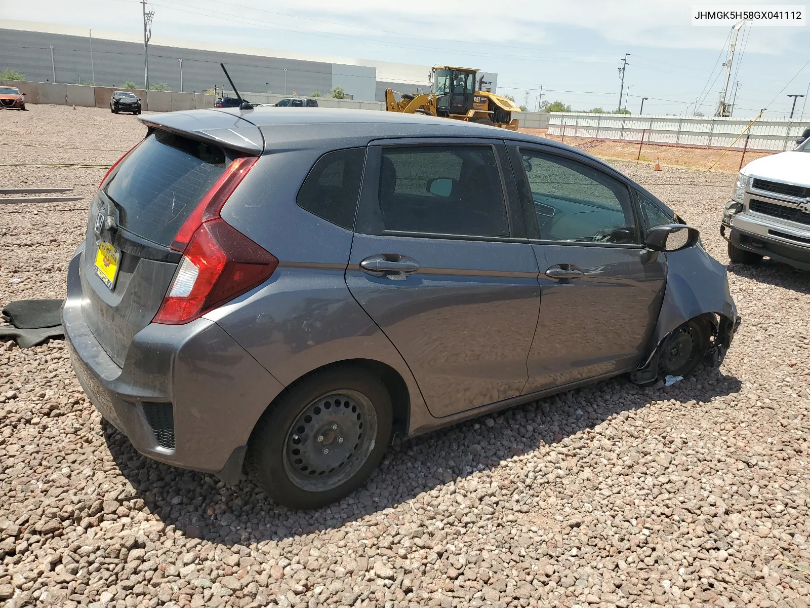 2016 Honda Fit Lx VIN: JHMGK5H58GX041112 Lot: 64593774