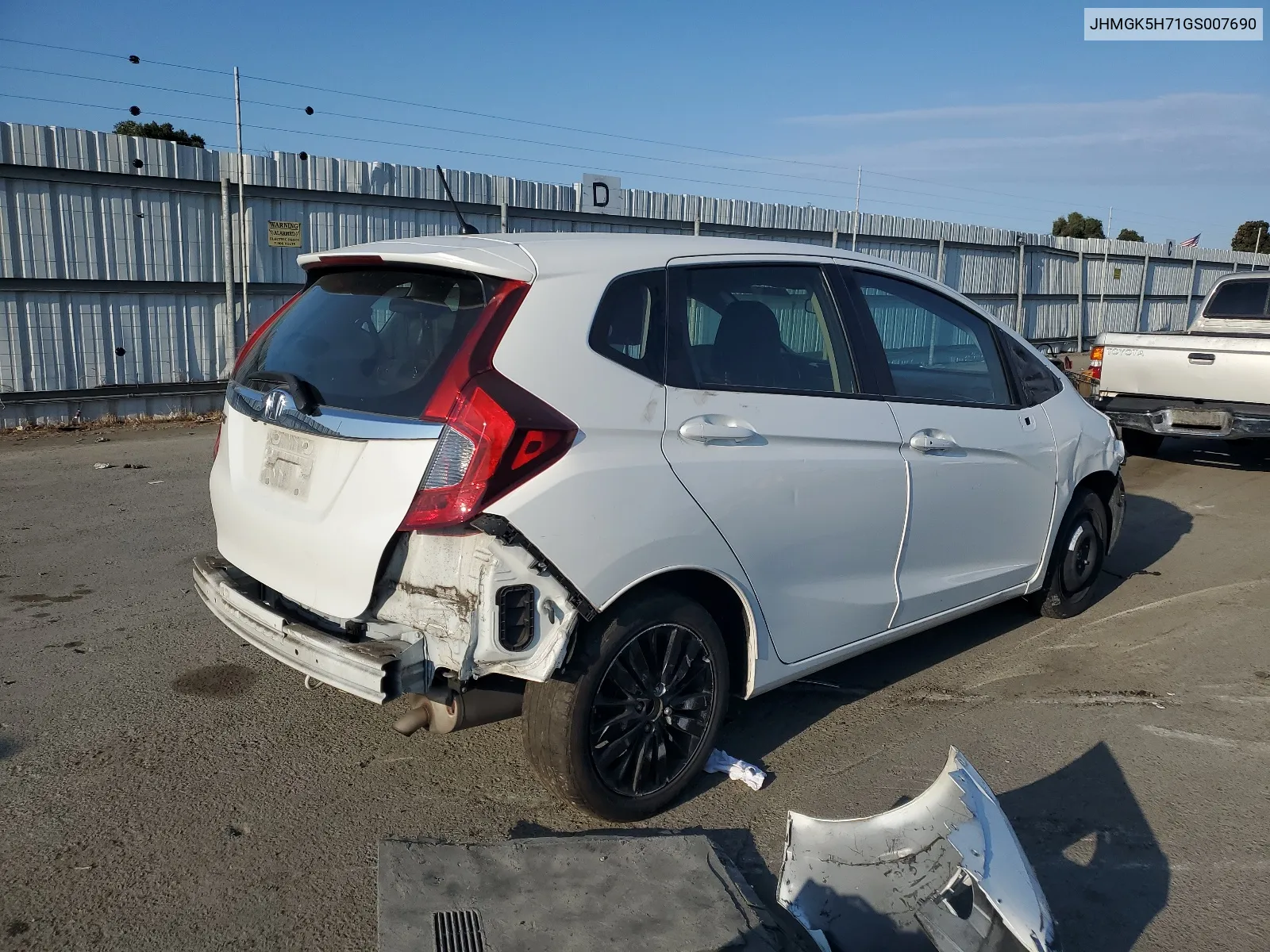 2016 Honda Fit Ex VIN: JHMGK5H71GS007690 Lot: 64637614