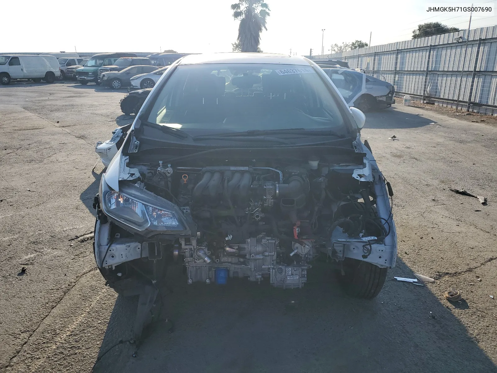 JHMGK5H71GS007690 2016 Honda Fit Ex