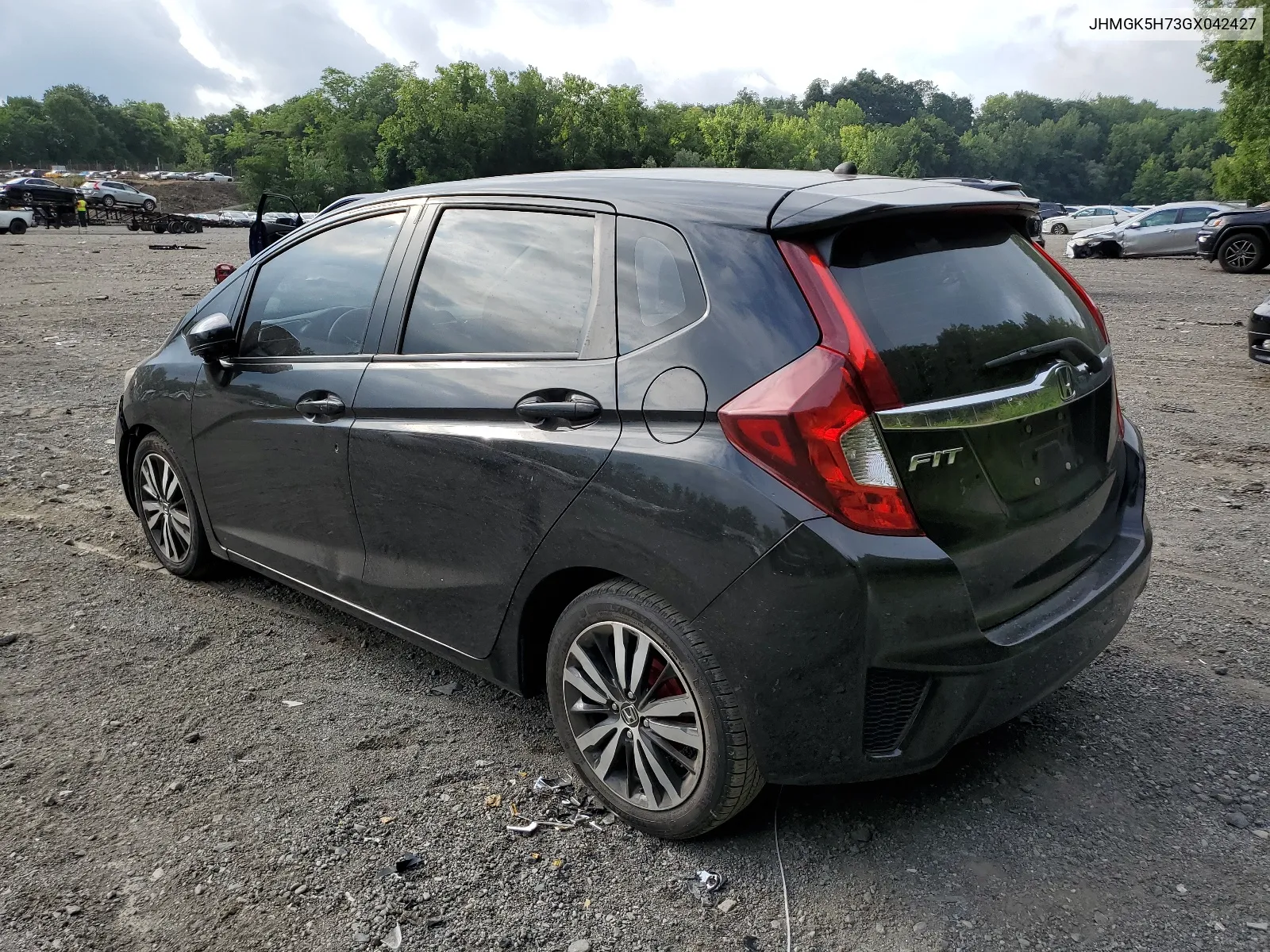 2016 Honda Fit Ex VIN: JHMGK5H73GX042427 Lot: 64753554