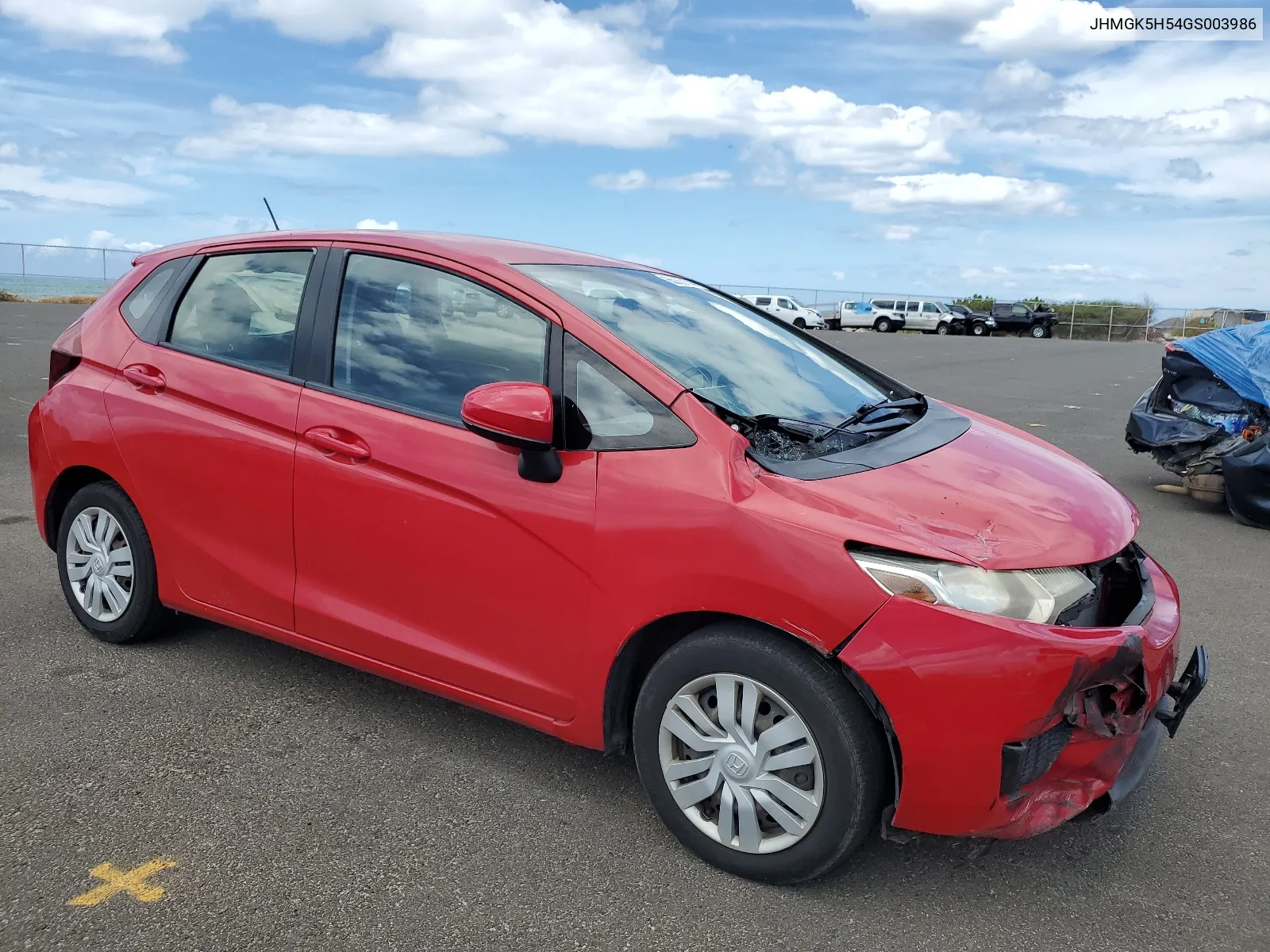 JHMGK5H54GS003986 2016 Honda Fit Lx