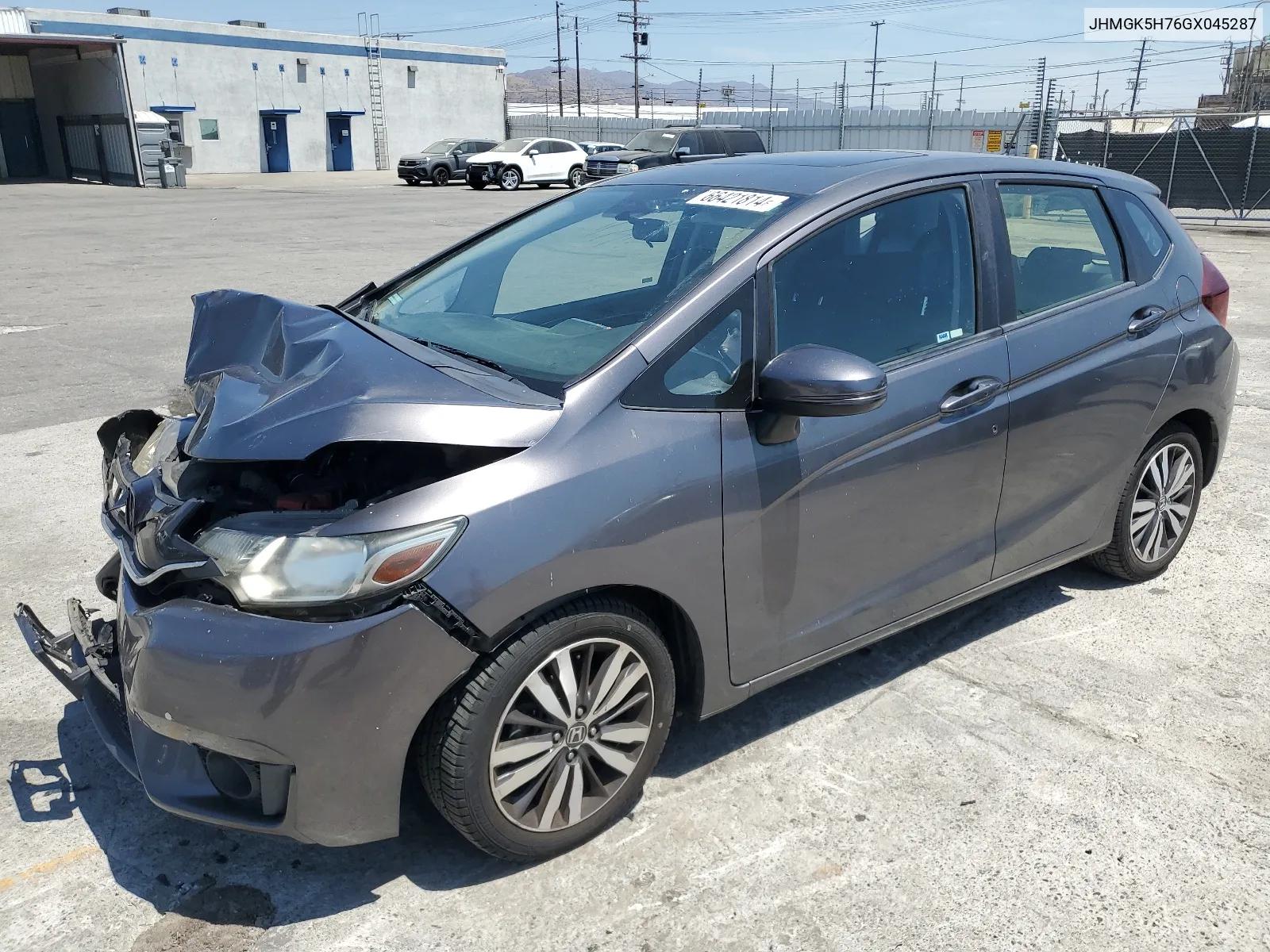 2016 Honda Fit Ex VIN: JHMGK5H76GX045287 Lot: 66421814