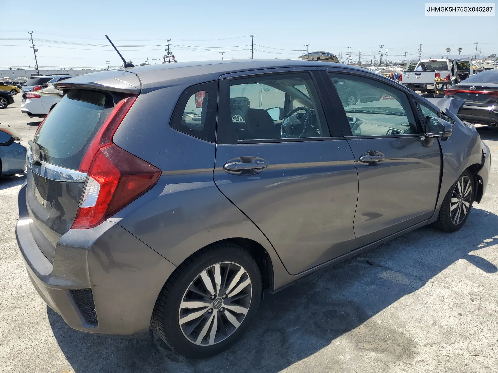 2016 Honda Fit Ex VIN: JHMGK5H76GX045287 Lot: 66421814