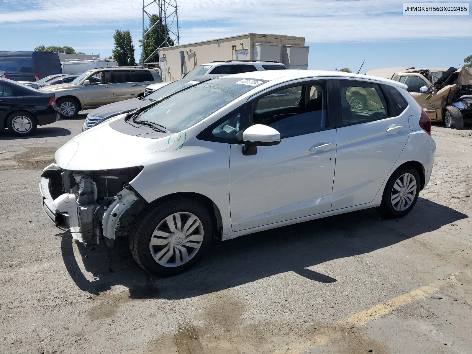 2016 Honda Fit Lx VIN: JHMGK5H56GX002485 Lot: 66812194