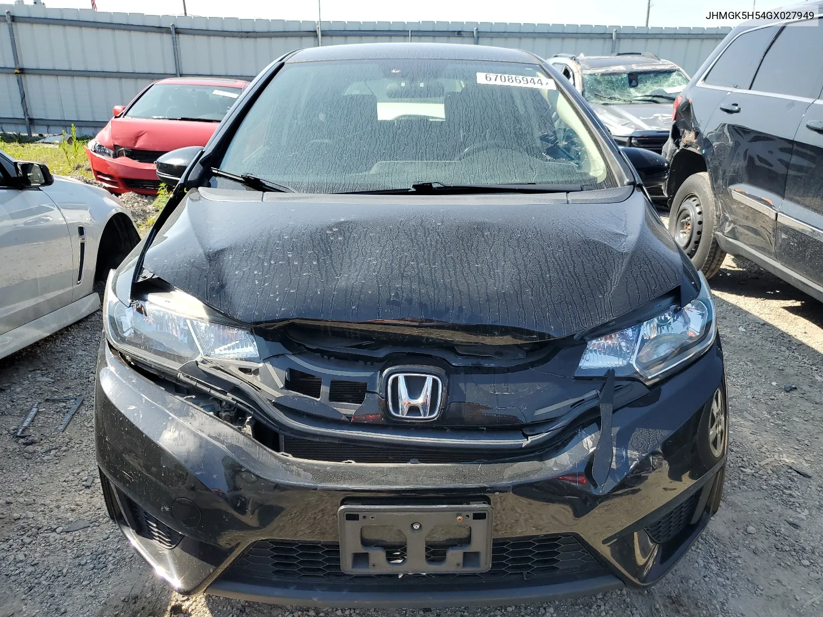 2016 Honda Fit Lx VIN: JHMGK5H54GX027949 Lot: 67086944