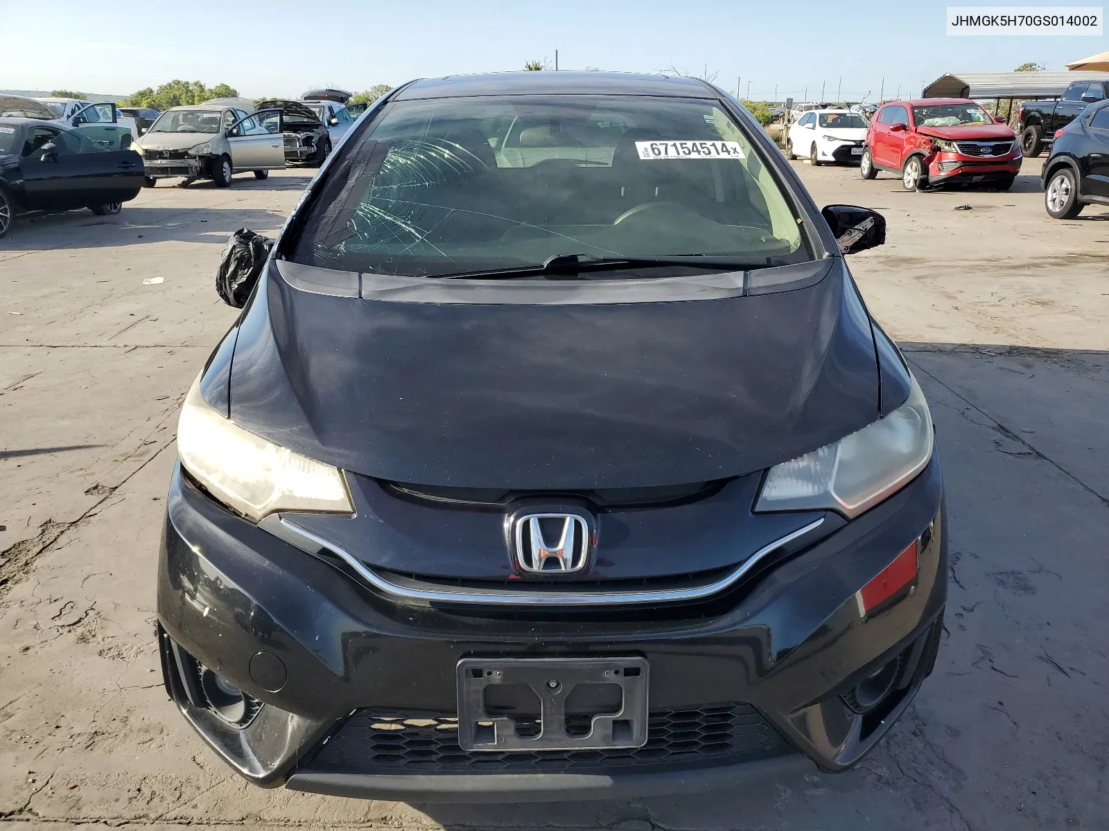 JHMGK5H70GS014002 2016 Honda Fit Ex