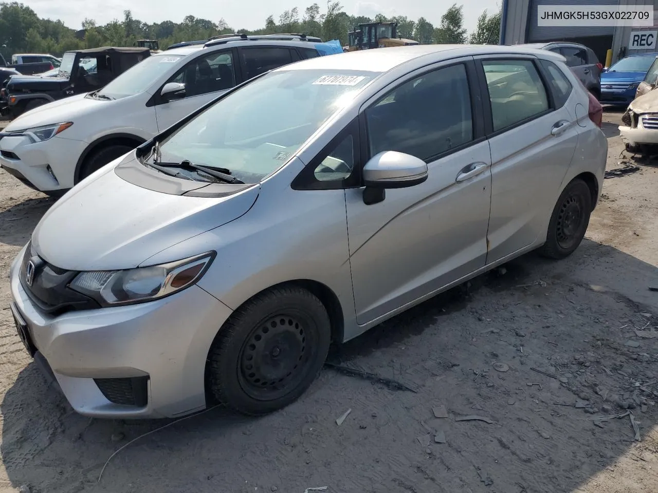 JHMGK5H53GX022709 2016 Honda Fit Lx